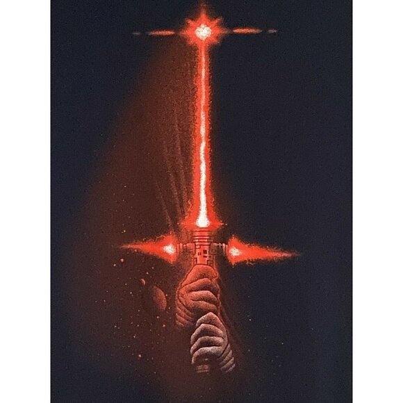 TeeFury Mashup Star Wars Blue Graphic T-Shirt 2XL XXL Stretch Preshrunk Cotton - Picture 2 of 4